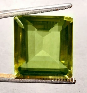 43.10 Cts. Natural Brazilian Green Amethyst Emerald Shape Certified Gemstone - Picture 1 of 4