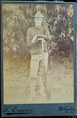 菲律宾保险美国士兵 13 号 Inf. Reg. 30/40克拉格步枪弹药照片PI — 第 1/4 张图片