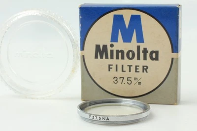 Rare Near MINT in Box] Minolta 37.5mm UV filter with case From JAPAN - Image 1 of 4