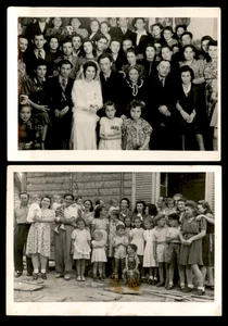 2x foto sfollati campo ebraico Rochelle post ww2 giudaica Germania sion - Foto 1 di 5