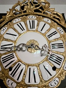 Seltene perfekte Pendule Comtoise Helios mit 25 Kartuschen ca. 1750 - Bild 1 von 9
