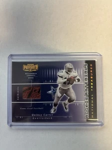 QUINCY CARTER 2001 PLAYOFF PREFERRED GU FOOTBALL RC 9/10 SUPER RARE COWBOYS - Picture 1 of 2