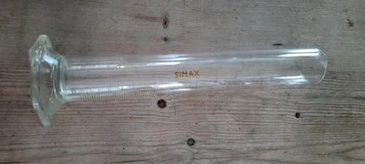 Ancienne Eprouvette de Laboratoire en Verre Graduée - SIMAX - 500 ml - Bec - vin - Photo 1/4