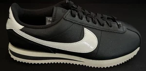 Nike Cortez 23 Premium Black Sail White Casual Shoes Women Sz 8 New FB6877-001 - Picture 1 of 5