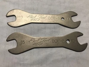 Park Tool DCW-1 & DCW-2 Double-Ended Cone Wrench Set 13/14, 15/16, Nickel Finish - Picture 1 of 5