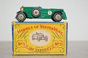 MATCHBOX MODELS OF YESTERYEAR Y-5 - 1929 LE MANS BENTLEY - Picture 1 of 13