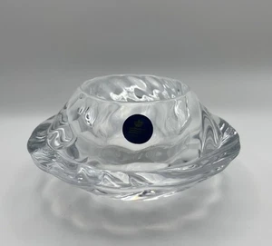 Royal Copenhagen Kristallglas Votivkerzenhalter klar Wirbel mit Aufkleber - Bild 1 von 7