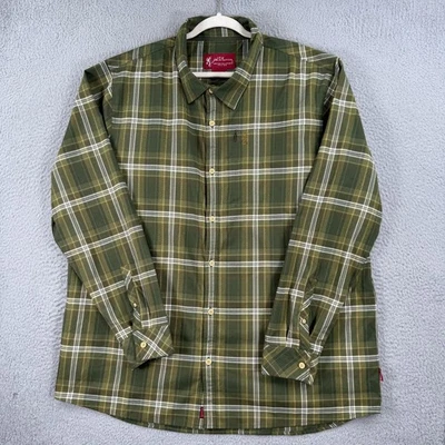 John M Browning Shirt Mens 2XL Green Plaid Heritage Collection Long Sleeve XXL - Изображение 1 из 4