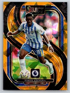 Simon Adingra 2024-25 Panini Select Premier League #139 Gold Ice NUMBERED 1/10 - Bild 1 von 2