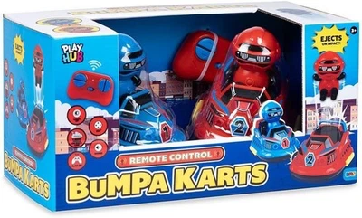 Remote Control Bumper Cars Karts Set Lights Sounds & Driver Ejection 2 Player - Image 1 of 4