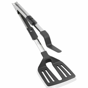 Espátula Leifheit 2 en 1, espátula Fry, espátula Asada, espátula Tong de acero inoxidable - Imagen 1 de 1