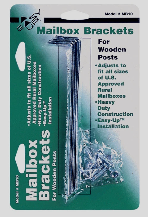 Gibraltar Steel MAILBOX Mounting Hardware For Wooden Posts Rural MB10 - Image 1 of 1