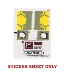 LEGO 79115 - TMNT: Turtle Van Takedown - STICKER SHEET - Picture 1 of 1