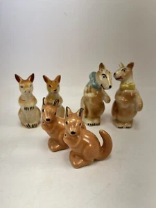 Vintage Lot Of 3 Kangaroo Salt & Pepper Shakers Some Japan - Picture 1 of 9