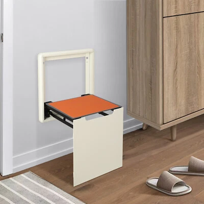 Wandklappstuhl Eingang Stuhl Schuhwechselhocker Versteckte Wandhocker bis 200kg - Bild 1 von 4