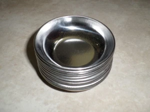 10 pieces stainless steel soy sauce dish plate 2-3/4” diameter - Picture 1 of 4
