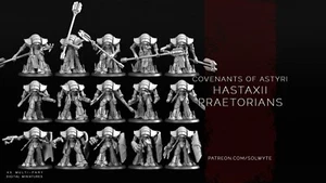 Covenants of Astyri - Hastaxii Praetorians(x15)TTRPG/Wargaming/Grimdark/Solwyte - Picture 1 of 2