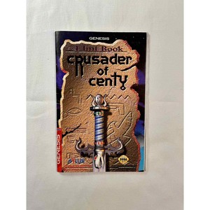 1994 Sega Genesis Crusader Of Centy By Atlus Hint Book Rare, Official, HTF, OOP