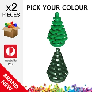 2x Genuine LEGO™ - Plant Tree Pine Small 2 x 2 x 4 - 2435 New Parts - Picture 1 of 3