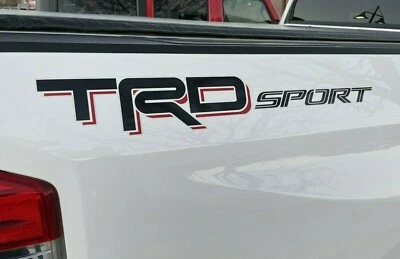 TRD SPORT Decals Tacoma Tundra Side Truck Bed Vinyl Stickers (PAIR) - Image 1 of 4