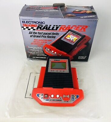 Electronic Talking Rally Racer 1989 Vtech LCD Handheld Arcade Video Game Console
