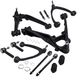 12Pcs Suspension Front Lower Control Arms Tierod Kit for GMC Sierra 1500 07-13 - Picture 1 of 6