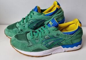 ASICS Trainers Gel Lyte V Brazil World Cup UK 10 Green Rare Sneaker *No Insoles*