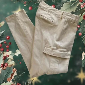 MADEWELL Jr Gr. 26 Cadet Cargo Hose Creme/Elfenbein Ankle Jeans Neu - Bild 1 von 9