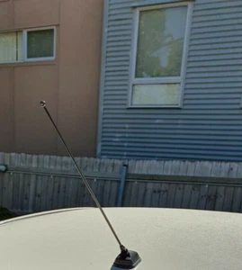 15" Black Stainless Antenna Mast Power Radio AM/FM for VOLKSWAGEN GOLF 1985-2006 - Picture 1 of 5