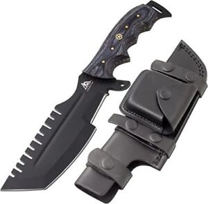 K2 Tactical Frost Wood Tracker Knife with Leather Sheath
