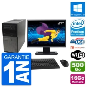 PC tour DELL 990 Bildschirm 27 " Intel G630 RAM 16Go Festplatte 500Go Windows 10 - Bild 1 von 7