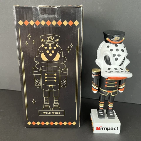 New Anaheim Ducks Hockey Team Nutquacker  Nutcracker Wild Wing NHL Figurine Cover