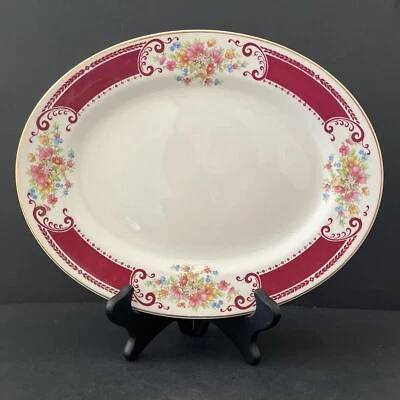 Homer Laughlin Brittany Majestic Oval Serving Platter C42 N6 - Image 1 of 4