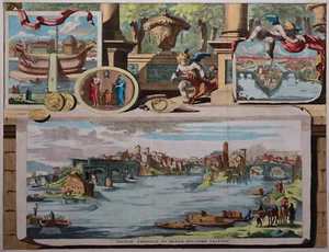 Rom - Tiberinsel - Insulae Tiberinae et Pontis Senato - Halma 1704 - Rome, Roma - Picture 1 of 3