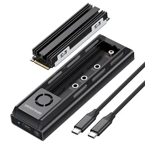 Boîtier SSD M.2 Externe 20 Gbit/s en Aluminium pour NVMe PCIe et SATA M2 USB ... - Photo 1/9