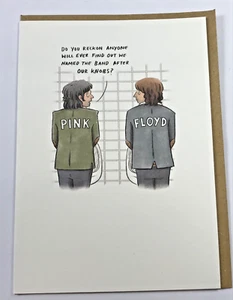 Tarjeta Club Galletas Pink Floyd Band Divertido Humor Tarjeta Grande - Imagen 1 de 2