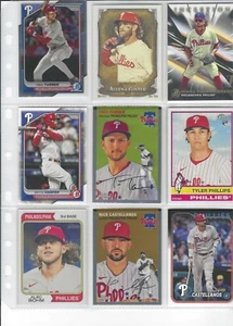 Philadelphia Phillies Bryce H arper, Alec Bohm, Philllips RC, Castellanos, +++ - Picture 1 of 2