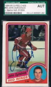1984-85 O-Pee-Chee #62 John Ogrodnick Red Wings JSA Auto - Bild 1 von 1