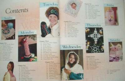 Creative Crochet in a Day pattern home decor fashion Christmas snowflakes afghan - Image 1 of 4