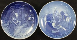 Plato anual de Navidad de Bing & Grondahl 2 platos coleccionables 1971 y 2000 EXCELENTE - Imagen 1 de 5