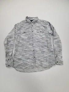 Ocean Current Shirt Adult Large Gray Button Up Cotton Casual Outdoors Mens - Picture 1 of 8