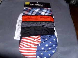 5 Pack Adult Face Masks Includes Mesh Laundry Bag NEW - Picture 1 of 4