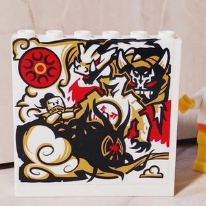 LEGO Dragon Ninja Wall Art Battle Waged Ninjago Red Gold Black Sticker Wall - Picture 1 of 1