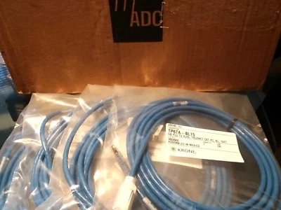 ADC/Krone TP6TA-BL15 [LOT 4] Blue 15' FT Cat 6 Truenet Patch Cable Highband RJ45 - Image 1 of 3