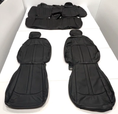 For Hyundai Sonata SEL Vin "5" 2020-2023 Black Leather Seat Covers C111 - Image 1 of 4