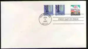 US. 3207 & 3208. Wetland & Diner, Nondenominated Coil. Blank FDC, 1998 -1 - Picture 1 of 1