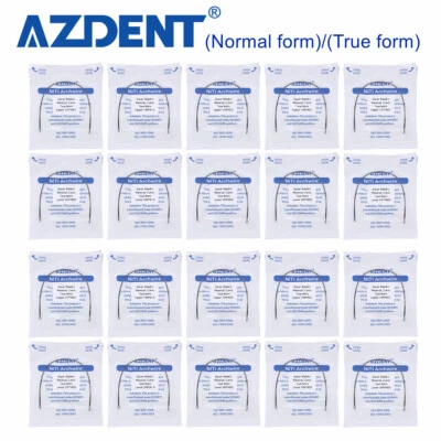AZDENT Ortodoncia Super Elástico Curva Inversa Rectangular Arco Alambre Verdadero/Normal Foto 1 de 4