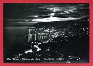 CARTOLINA - IMPERIA - SANREMO -Panorama Notturno - Picture 1 of 1