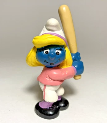 Бейсбольная фигурка Smurfette 2.0186 Schleich Peyo Smurf Schlumpf Schtroumpf Pitufo - Изображение 1 из 2
