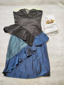 Jonathan Simkhai Combo Dress Sz 4 Sleeveless Ruffles - Picture 1 of 17